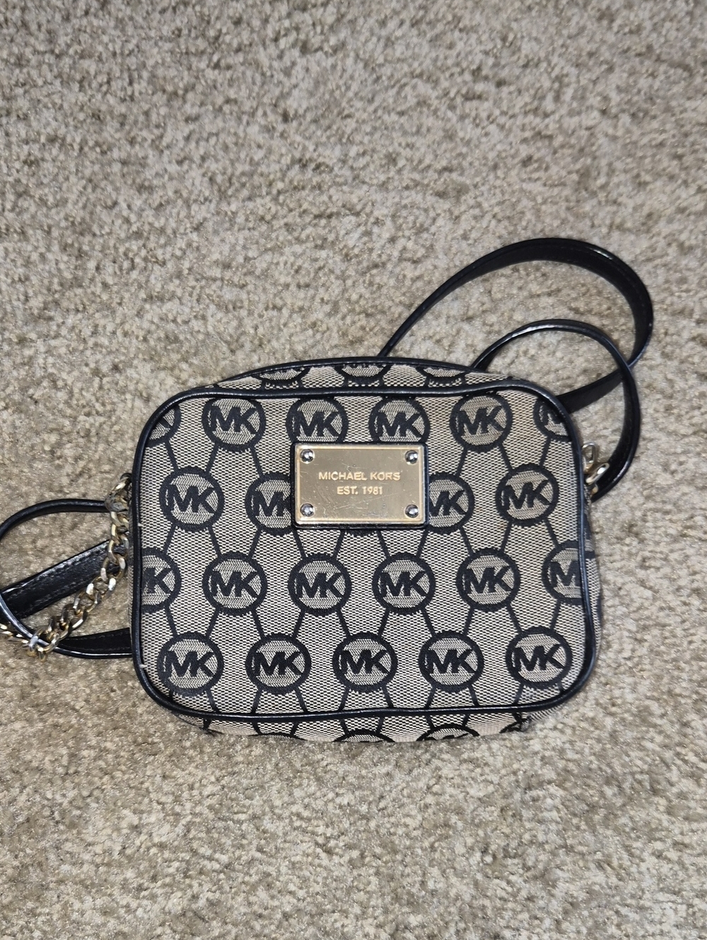 Michael Kors Black Logo Crossbody Bag